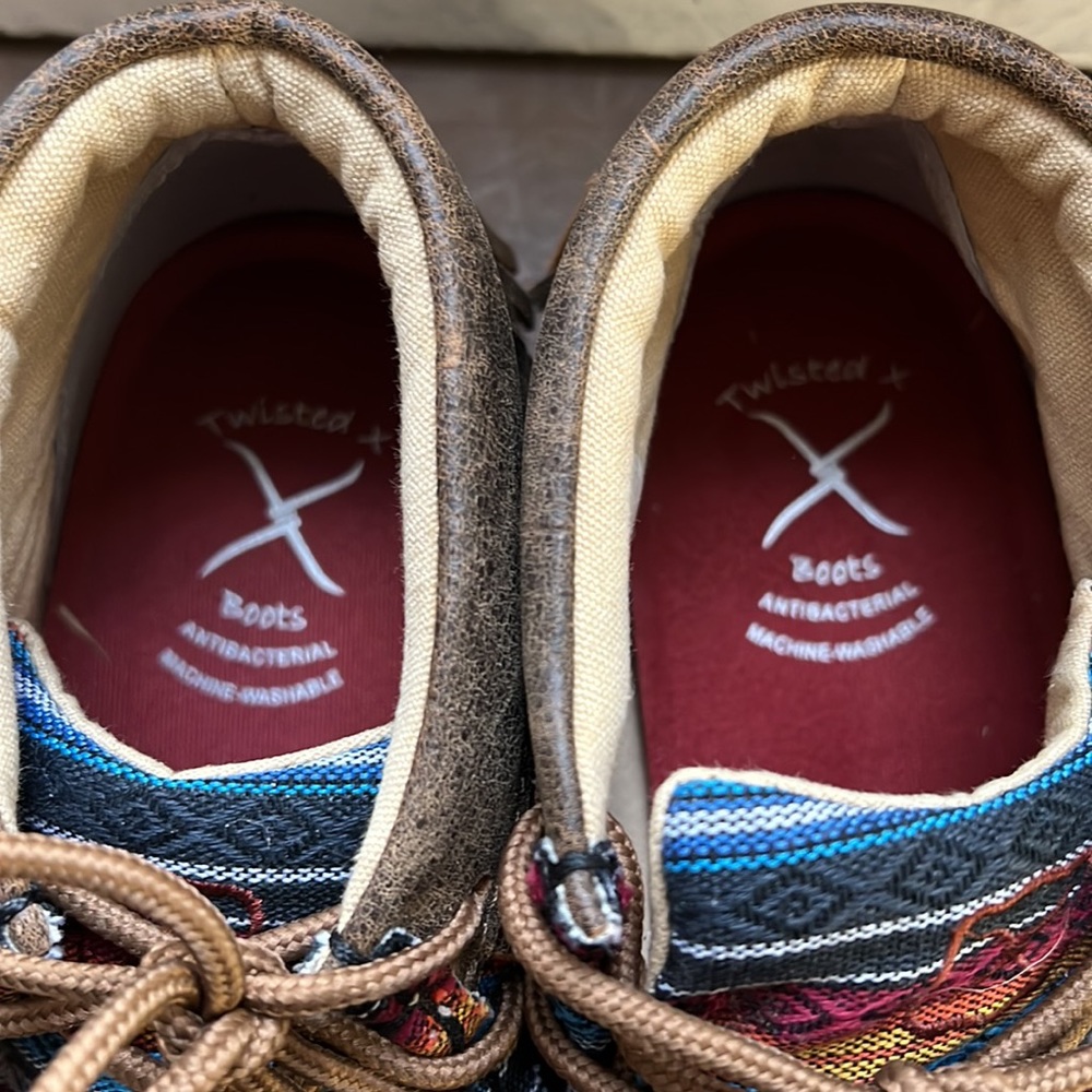Twisted X Multicolor Aztec Fringe Moccasin Sneakers - Picture 5 of 10